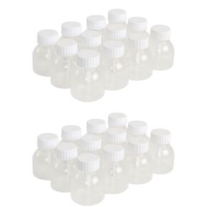 Colorations Reusable Glue Jars with Brush, 24-Pack, 2.7 oz, Plastic, Arts & Crafts, School Supplies