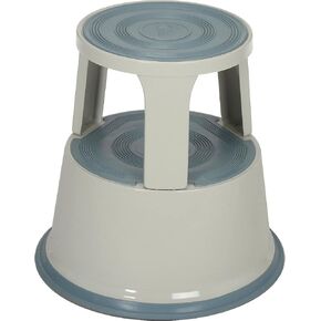 Global Industrial 17" H Rolling Step Stool - Gray