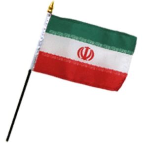 Iran 4"x6" Desk Stick Flag (No Base) (1 Flag)