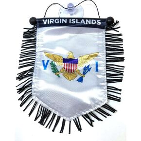 Virgin Islands Flag for car home wall door window Accessories car Flags declas Stickers Quality Banners Flags (Solo)