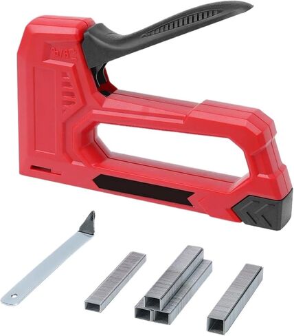 Pneumatic Upholstery Stapler Heavy-Duty Hand Staple Gun with 1000 Staples Light Duty Stapler and Nail Gun Use for Woodworking DIY Crafts in Saudi Arabia