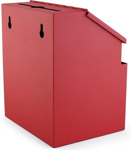 Suggestion Box with combination number Lock Metal Wall Mounted Ballot Box, Steel Donation and Collection Drop Box with wide Slot, 8.5H x 6W x 7.3L Inch comment and office management ideal box in Saudi Arabia