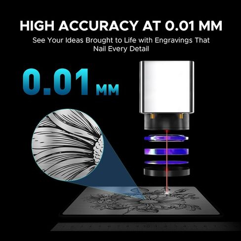 OMTech 60W MOPA Fiber Laser Marking Machine with LightBurn and Rotary Axis, MOPA Laser Engraver with 7"x7" Work Area for Color Marking, JPT Laser Etching Machine for Metal Jewelry Aluminum Steel More in Saudi Arabia