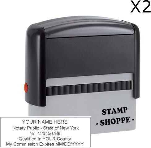 New York Notary Stamp | Classic Model, 2.3x0.81 Inch Rectangular Prints in Saudi Arabia