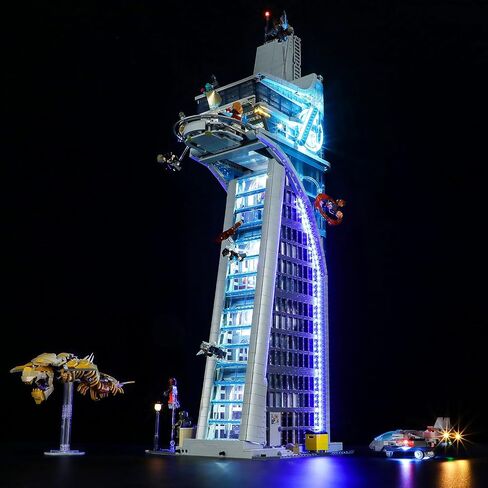 مصباح LED من YEABRICKS لنموذج مكعبات بناء Lego 76223 Marvel Nano Gauntlet (مجموعة Lego غير متضمنة) in Kuwait
