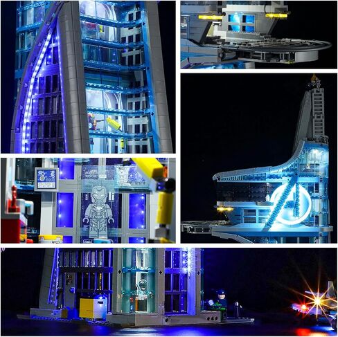 مصباح LED من YEABRICKS لنموذج مكعبات بناء Lego 76223 Marvel Nano Gauntlet (مجموعة Lego غير متضمنة) in Kuwait