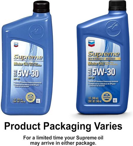 زيت محرك شيفرون سوبريم (220013533-3PK) 5W-30 - 5 كوارت (عبوة من 3 قطع) in Saudi Arabia