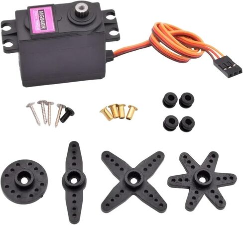2/4pcs MG946R Analog Servo Motor Half All Metal Gear 55g High Torque 13Kg Upgrade MG945 for RC Robot Truck Car Boat Helicopter(All Metal -180,4PCS) in Saudi Arabia