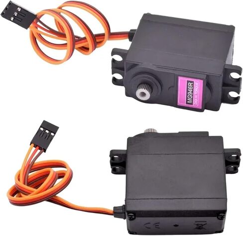2/4pcs MG946R Analog Servo Motor Half All Metal Gear 55g High Torque 13Kg Upgrade MG945 for RC Robot Truck Car Boat Helicopter(All Metal -180,4PCS) in Saudi Arabia