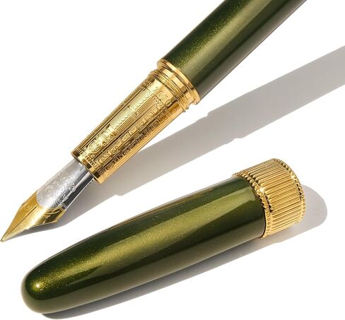 | Joule Fountain Pen | Juniper Moss | Double Gold Plated, Sapphire Lacquer Finish | Two-Tone Steel Nib | Leather Sleeve/Fine in Kuwait