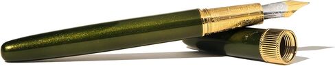 | Joule Fountain Pen | Juniper Moss | Double Gold Plated, Sapphire Lacquer Finish | Two-Tone Steel Nib | Leather Sleeve/Fine in Kuwait