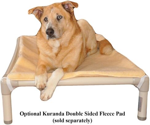Kuranda Chewproof Dog Bed - Walnut PVC - 40" x 25" - Sunsure Textilene - Sierra in Saudi Arabia
