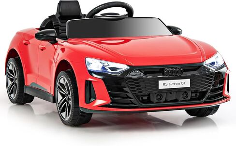 olakids Kids Ride On Car ، Audi RS E-Tron GT 12V سيارة كهربائية مع التحكم عن بعد ، لعبة الأطفال الصغار التي تعمل بالبطارية مع تعليق الربيع ، المصابيح الأمامية ، الموسيقى ، MP3 ، USB ، TF (أحمر) in Kuwait
