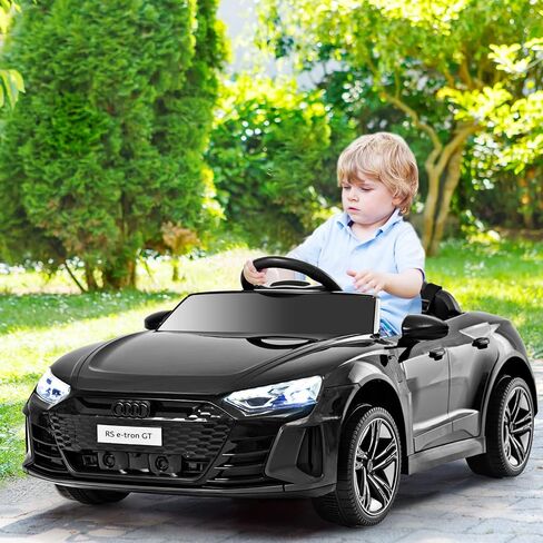 olakids Kids Ride On Car ، Audi RS E-Tron GT 12V سيارة كهربائية مع التحكم عن بعد ، لعبة الأطفال الصغار التي تعمل بالبطارية مع تعليق الربيع ، المصابيح الأمامية ، الموسيقى ، MP3 ، USB ، TF (أحمر) in Saudi Arabia