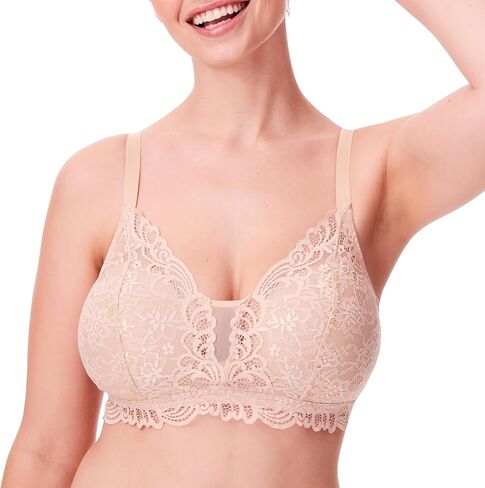 Bali Womens Lace Desire Wirefree Bra, M, Soft Blue Grey in Saudi Arabia