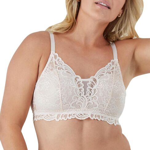 Bali Womens Lace Desire Wirefree Bra, M, Soft Blue Grey in Saudi Arabia