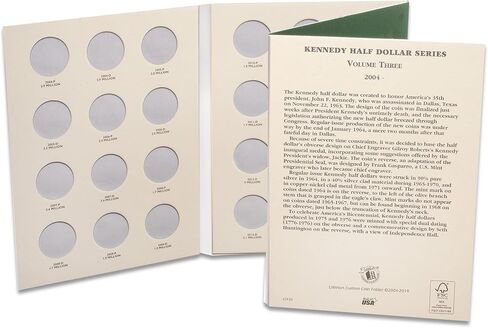 Littleton Coin Company Blank Half Dollar Folder Coin Storage in Saudi Arabia