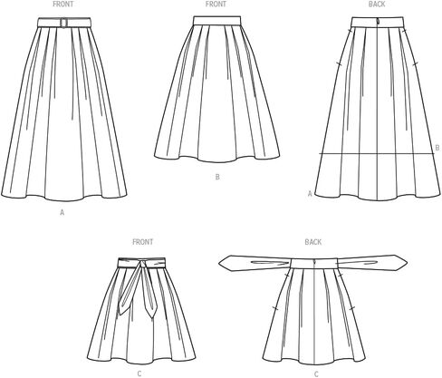 Simplicity Misses' Pleated Skirts Sewing Pattern Kit, Code S9711, Sizes 4-6-8-10-12, Multicolor in Saudi Arabia