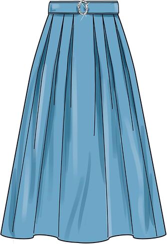 Simplicity Misses' Pleated Skirts Sewing Pattern Kit, Code S9711, Sizes 4-6-8-10-12, Multicolor in Saudi Arabia