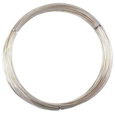 16 مقياس ، نصف الجولة ، نصف صلبة ، 925 سلك الفضة الاسترليني - 1 قدم - لفن المجوهرات من Wizart in Kuwait