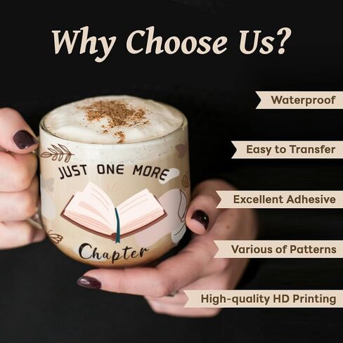 Peacoblue UV DTF Cup Transfer Wraps Stickers Forest Deer, 10 Sheets Waterproof Custom Vinyl 16oz Coffee Glass Cup Tumbler Bottle Mug Decals for Men Women in Saudi Arabia