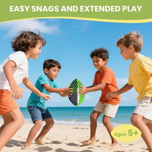 2Pcs Waterproof Football for Kids Ages 3-12, All-Weather Youth Training Football for Beach/Backyard/Grass(Green) in Saudi Arabia