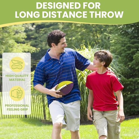2Pcs Waterproof Football for Kids Ages 3-12, All-Weather Youth Training Football for Beach/Backyard/Grass(Green) in Saudi Arabia