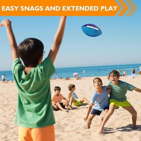 2Pcs Waterproof Football for Kids Ages 3-12, All-Weather Youth Training Football for Beach/Backyard/Grass(Green) in Saudi Arabia