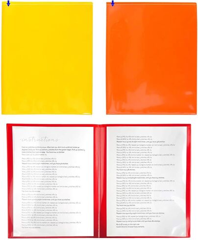 StoreSMART 4-Page Plastic Pattern Keeper for Sewing, Knitting, Crafts - Metallic Colors 3-Pack - RPK4-MET in Saudi Arabia