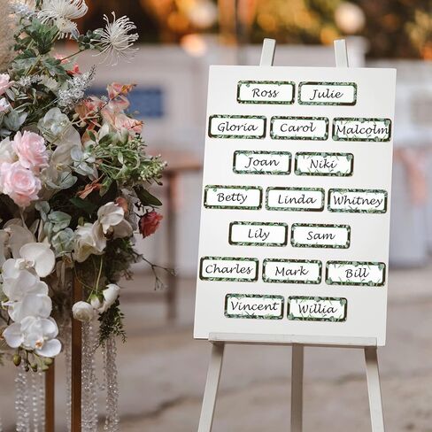 Kanayu 48 PCS Eucalyptus magnetic dry prase ables name tag plate مرنة ملصق ملصق ملصق مغناطيسي قابلة للكتابة للفصول الدراسية للوحة البيضاء الثلاجة (الكلاسيكية ، 1.97 × 4.53 بوصة) in Saudi Arabia