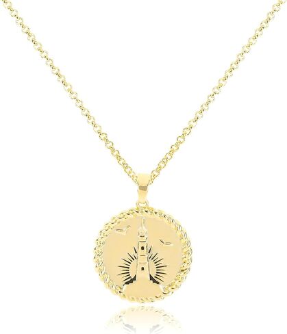 Gold Happy Pendant Necklace for Women 14K Gold Plated Happy Charm Necklace Simple Happy Words Letter Oval Coin Necklace Adjustable Chain Summer Party Trendy Jewelry Gift for Girls Men Boys in Saudi Arabia