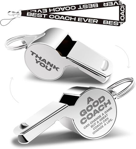 Whistle with Lanyard, Coach Whistle, Football Gifts, Soccer Hockey Basketball Volleyball Baseball Coach Gifts Men and Women Teachers, Thank You Coach Gifts - Trust their coaches first, good coaches in Kuwait