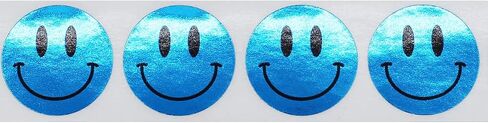 Fluorescent Green Happy Face Labels 1 Inch 500 Total Adhesive Stickers in Saudi Arabia