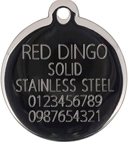 Red Dingo Personalized Tribal Heart Pet ID Dog Tag (Small Red) in Saudi Arabia
