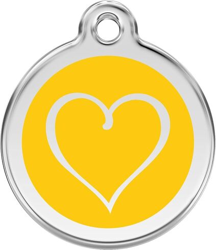 Red Dingo Personalized Tribal Heart Pet ID Dog Tag (Small Red) in Saudi Arabia