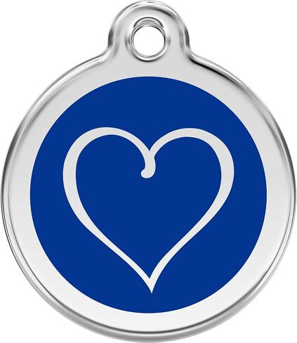 Red Dingo Personalized Tribal Heart Pet ID Dog Tag (Small Red) in Saudi Arabia