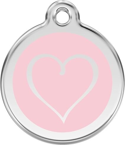 Red Dingo Personalized Tribal Heart Pet ID Dog Tag (Small Red) in Saudi Arabia