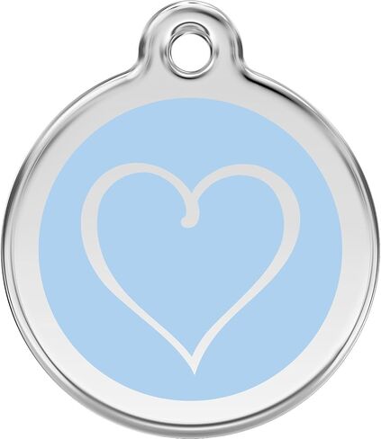 Red Dingo Personalized Tribal Heart Pet ID Dog Tag (Small Red) in Saudi Arabia