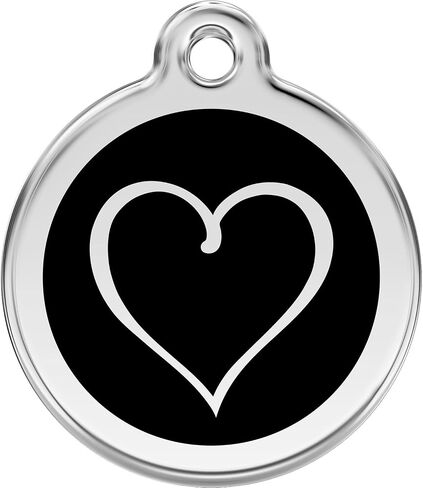 Red Dingo Personalized Tribal Heart Pet ID Dog Tag (Small Red) in Saudi Arabia