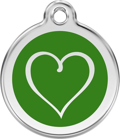Red Dingo Personalized Tribal Heart Pet ID Dog Tag (Small Red) in Saudi Arabia