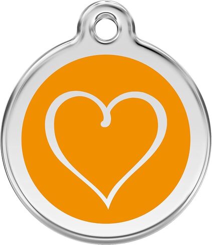 Red Dingo Personalized Tribal Heart Pet ID Dog Tag (Small Red) in Saudi Arabia