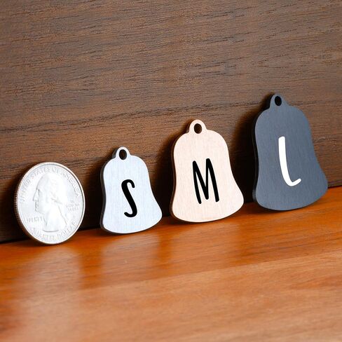Ultra Joys Custom Dog Tag - Personalized Pet ID, Stainless Steel, Engraved, Large Black Bowtie in Kuwait
