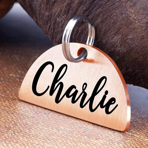 Ultra Joys Custom Dog Tag - Personalized Pet ID, Stainless Steel, Engraved, Large Black Bowtie in Kuwait