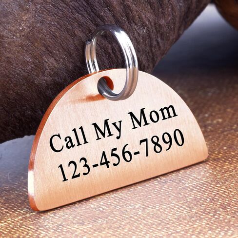 Ultra Joys Custom Dog Tag - Personalized Pet ID, Stainless Steel, Engraved, Large Black Bowtie in Kuwait