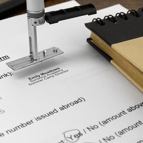 Heri Metal Two-Sided Stamp with Free Engraving - Black in Saudi Arabia