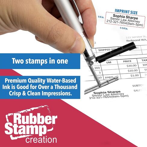 Heri Metal Two-Sided Stamp with Free Engraving - Black in Saudi Arabia