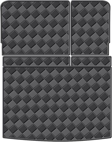 Cargo Mat & Backrest Mats for 2018-2024 Volvo XC60 Accessories, All Weather Waterproof Rear Cargo Liner Rear Trunk Liner Back Seat Cover Protector in Saudi Arabia