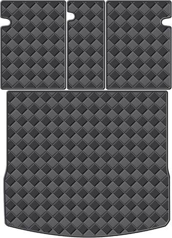 Cargo Mat & Backrest Mats for 2018-2024 Volvo XC60 Accessories, All Weather Waterproof Rear Cargo Liner Rear Trunk Liner Back Seat Cover Protector in Saudi Arabia