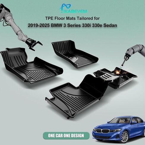 Original 2022-2024 I4 Cargo Liner for BMW I4 All Models- Custom Fit Heavy Duty TPE Trunk Mat - All Weather 100% Protection Liner 3D Shaped Laser Measured Cargo Mat Accessories for BMW I4 2022-2024 in Saudi Arabia