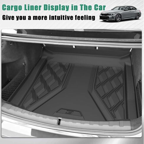 Original 2022-2024 I4 Cargo Liner for BMW I4 All Models- Custom Fit Heavy Duty TPE Trunk Mat - All Weather 100% Protection Liner 3D Shaped Laser Measured Cargo Mat Accessories for BMW I4 2022-2024 in Saudi Arabia